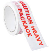 CROMWELL Caution Heavy Package Tape - 50MMx66M - Packaging Tape for Heavy Items