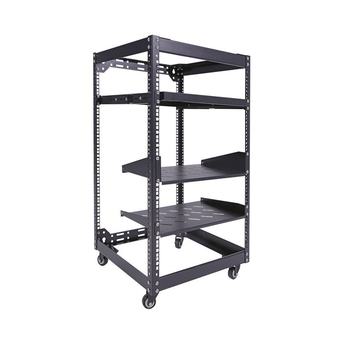 22U AV RACK WITH 4 CASTORS - RCK-AV-RACK-22U