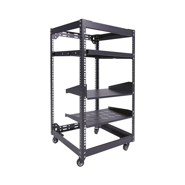 22U AV RACK WITH 4 CASTORS - RCK-AV-RACK-22U