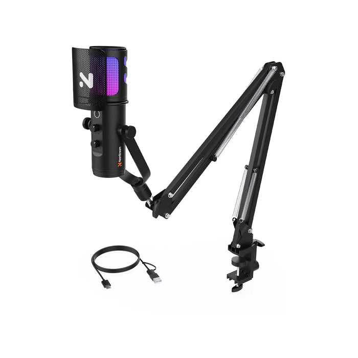 NEARSTREAM PC/CONDENSER NOISE CANCELING MICROPHONE WITH BOOM ARM,AW-AM30U