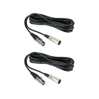 NEARSTREAM BALANCED XLR MALE TO FEMALE MICROPHONE CABLE 2M - 2 PACK,AW-XLR-10