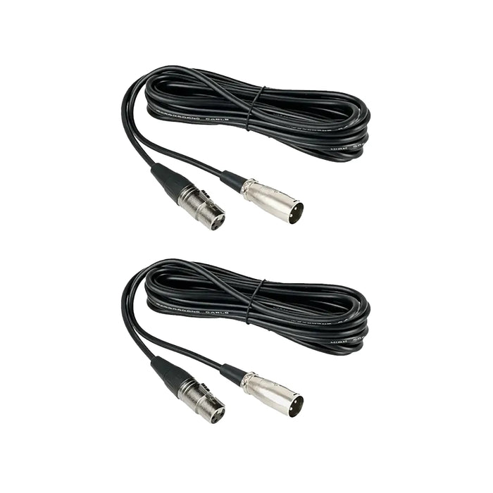NEARSTREAM BALANCED XLR MALE TO FEMALE MICROPHONE CABLE 2M - 2 PACK,AW-XLR-10