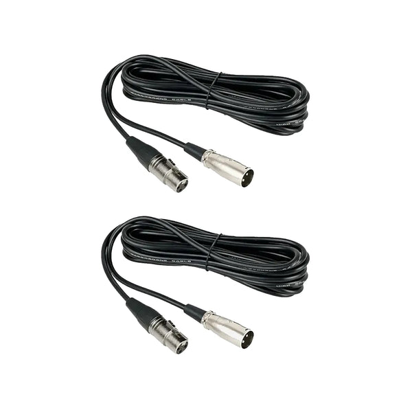 NEARSTREAM BALANCED XLR MALE TO FEMALE MICROPHONE CABLE 2M - 2 PACK,AW-XLR-10
