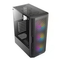 Antec AX20 ATX Gaming Chassis - RGB, Tempered Glass, Black PC Case, High-Airflow Ventilation