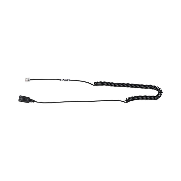 AXTEL AXC-01 QD-TO-RJ COILED HEADSET CORD (0.5-2M) - AXC-01