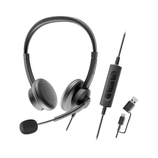 AXTEL ACE UC STEREO USB-C/A WIRED HEADSET - AXH-ACEUCDCA