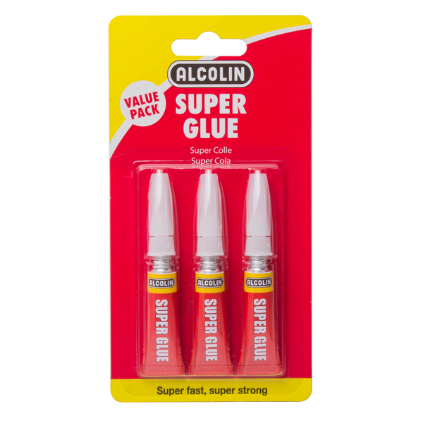 ALCOLIN SUPER GLUE 3 X 3G VALUE PACK - 059-03