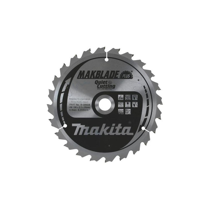 Makita Makblade Plus Mitre Saw Blade B-08604 Quiet Cutting Blade | Premium Power Tool Accessory for Woodworking