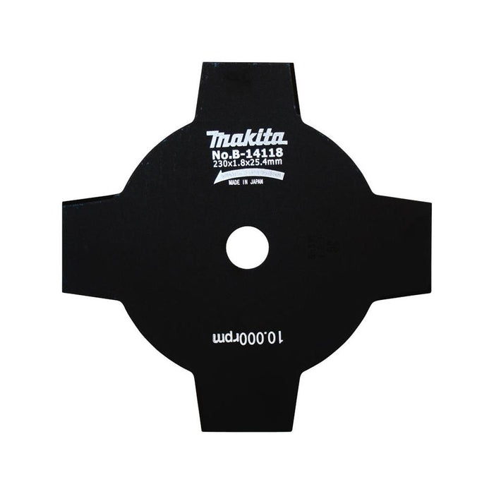 Makita B-14118 Grass Blade 230mm 4T - Shrub Cutting Tool