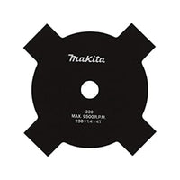 Makita BSTAR Blade 230mm 4 Tooth Brush Cutter Blade - Replacement Blade for Grass Trimmer B-14124