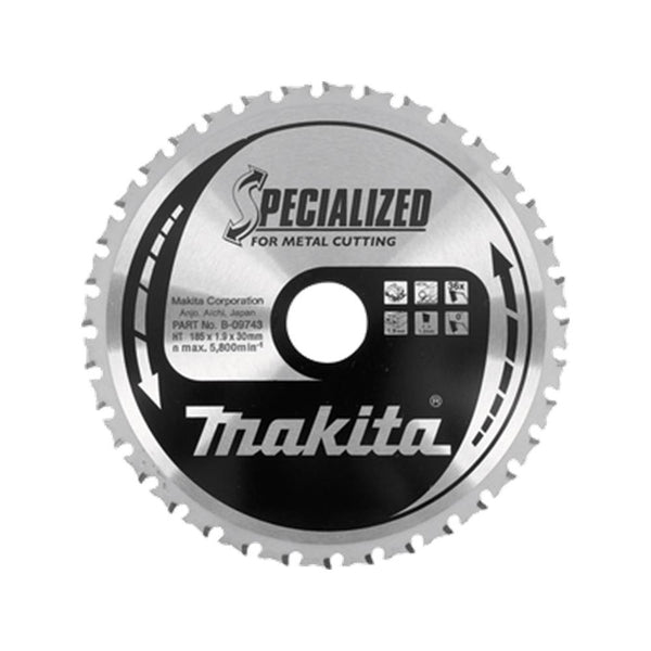 Makita Specialized Metal Cutting Saw Blade B-09743 | 185mm Steel Cutting Disc