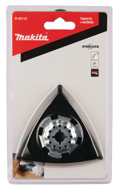 Metabo Starlock" triangular hook and loop sanding plate 93 mm - 626944000
