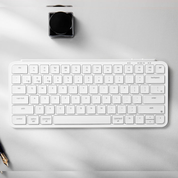 Keychron B1 Pro Ultra-Slim 75% Wireless Keyboard - Ivory White-B1P-K8