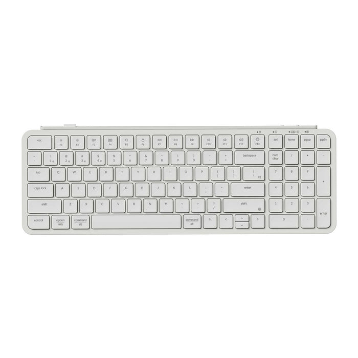 Keychron B2 Pro Ultra-Slim Wireless Keyboard Ivory White: 96% Compact Keyboard for Professionals, Multitaskers