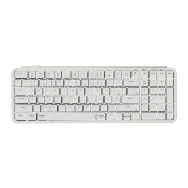 Keychron B2 Pro Ultra-Slim Wireless Keyboard Ivory White: 96% Compact Keyboard for Professionals, Multitaskers