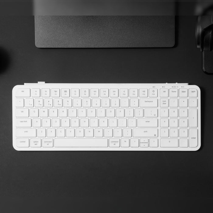 Keychron B2 Pro Ultra-Slim 96% Wireless Keyboard - Ivory White-B2P-K8
