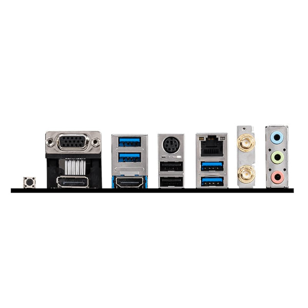 MSI B550M PRO-VDH WIFI Motherboard Rear I/O: AM4, USB, HDMI, WiFi, Audio Ports - MATX Gaming Board