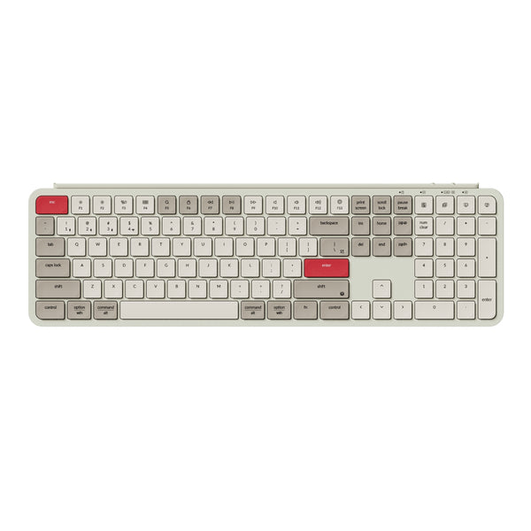 Keychron B6 Pro Ultra-Slim 100% Wireless Keyboard – Retro Red-B6P-K13