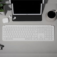 Keychron B6 Pro Wireless Keyboard - Ultra-Slim 100% Full Size, Ivory White, Mac/Windows Compatible | Chavda.com