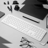 Keychron B6 Pro Wireless Keyboard - Ultra-Slim 100% Full Size, Ivory White, Mac/Windows Compatible | Chavda.com