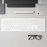 Keychron B6 Pro Wireless Keyboard - Ultra-Slim 100% Full Size, Ivory White, Mac/Windows Compatible | Chavda.com