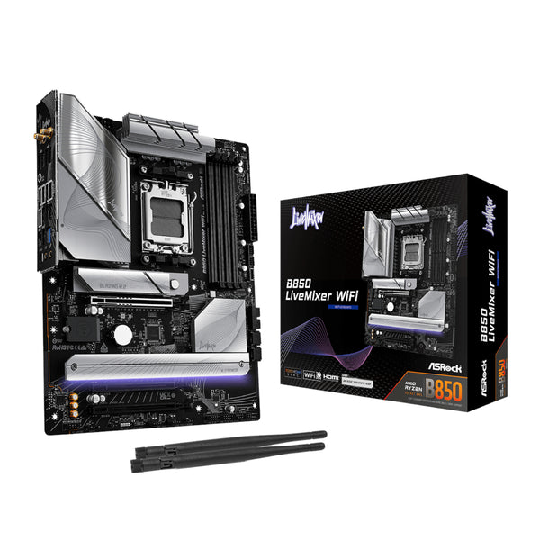 ASRock B850 LiveMixer WiFi AM5 ATX Gaming Motherboard-B850LIVEMIXERWIFI