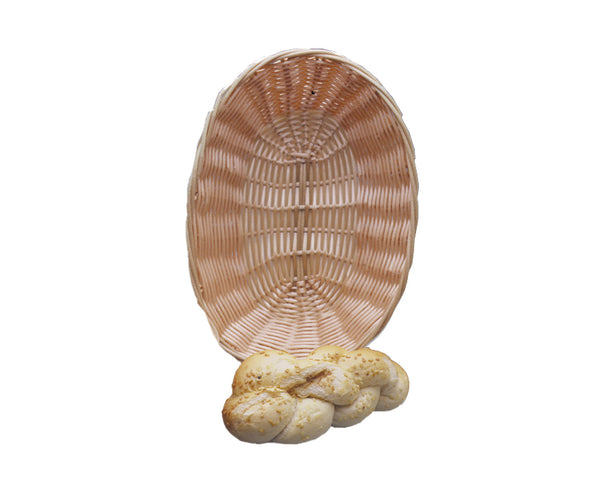 BCE Bread Basket Woven Plastic Oval - 230Mm X 167Mm - BBO0001