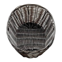 BCE Bread Basket Woven Plastic Dark Brown Oblong - 230Mm X 100Mm X 45Mm - BBO1002
