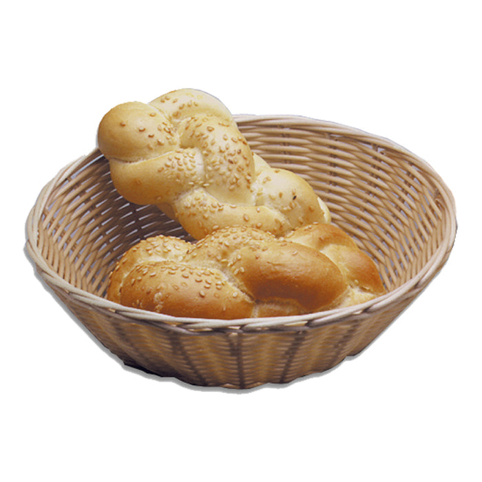 BCE Bread Basket Woven Plastic Round - 220Mm X 200Mm - BBR0001