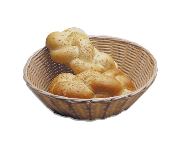 BCE Bread Basket Woven Plastic Round - 220Mm X 200Mm - BBR0001