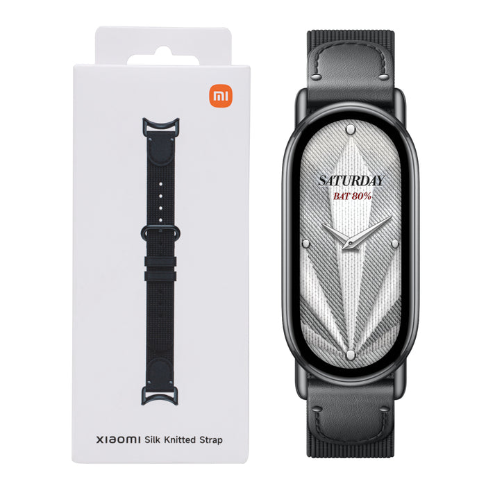 Xiaomi Smart Band 10 Knitted Silk Strap - Ebony Black-BHR07Y9GL
