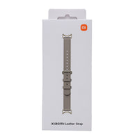 Xiaomi Smart Band 10 Leather Strap - Grey-BHR07YLGL
