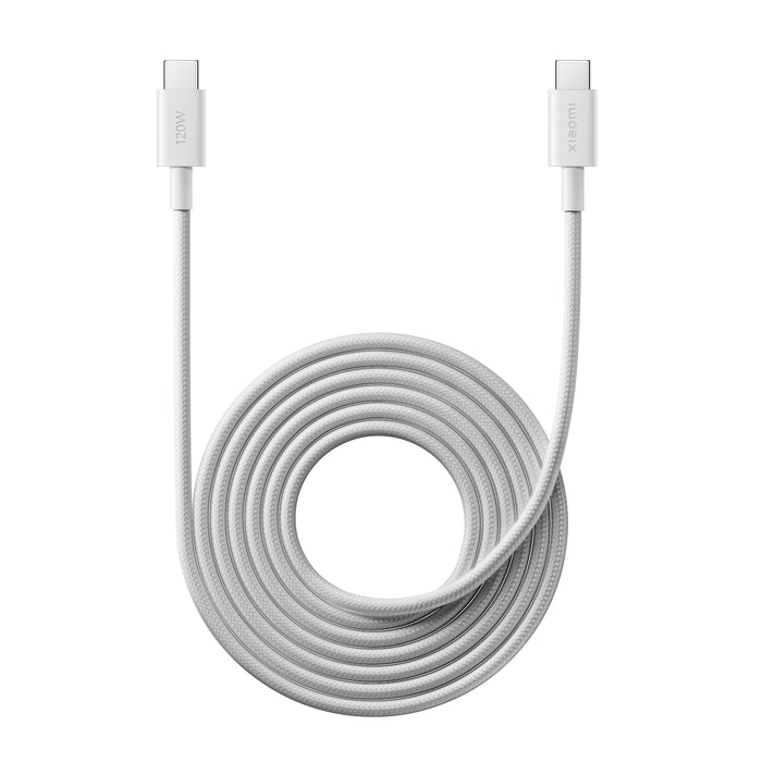 Xiaomi USB4 6A USB Type-C To USB Type-C Braided Cable 2m- (120W, 480 Mbps)-BHR087AGL