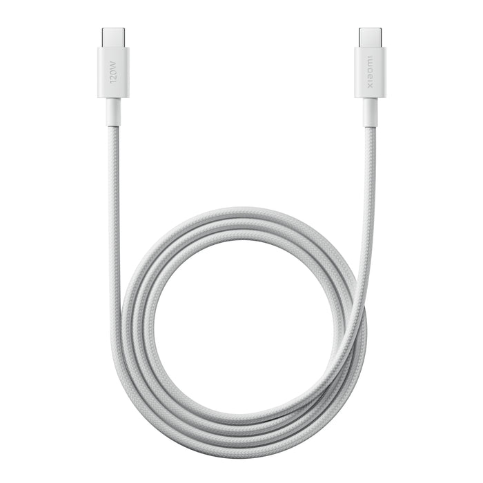 Xiaomi 6A Braided USB Type-C to USB Type-C Cable (1m) - White-BHR087KGL