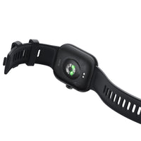 Redmi Watch 4 Graphite Black: AMOLED Display, Health Tracking, 09:28 Tuesday Time & Black Band. Smartwatch Image.