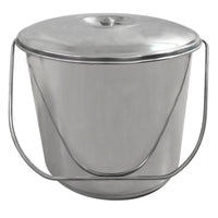 CATER ACE Bucket & Lid - S/Steel 12Lt - BKS0012