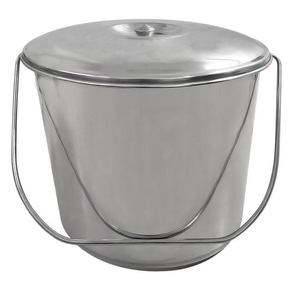 CATER ACE Bucket & Lid - S/Steel 15Lt - BKS0015