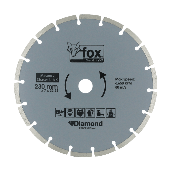 BLY0800 - DIAMOND DISC FOX SEG 230MM WALL CHASER