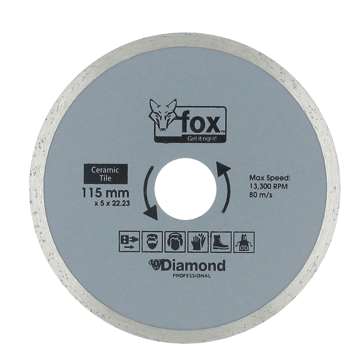 BLY1000 - DIAMOND DISC FOX CONT 115MM TILE PRO