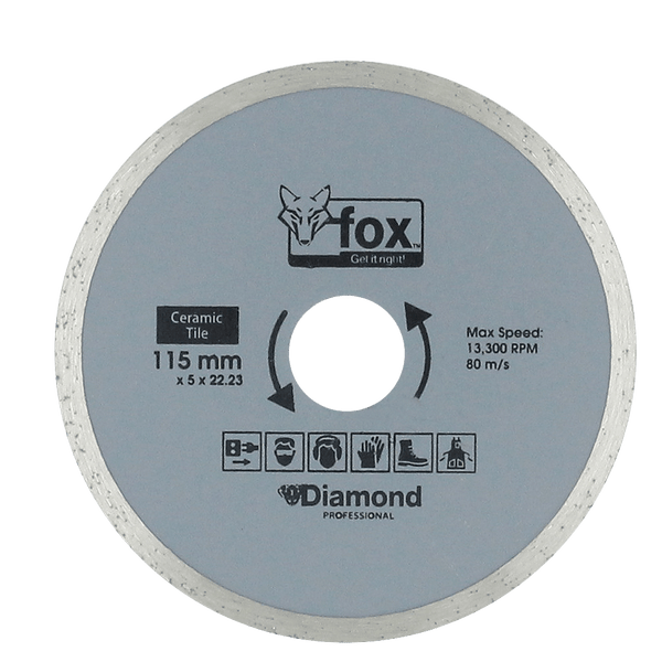 BLY1000 - DIAMOND DISC FOX CONT 115MM TILE PRO