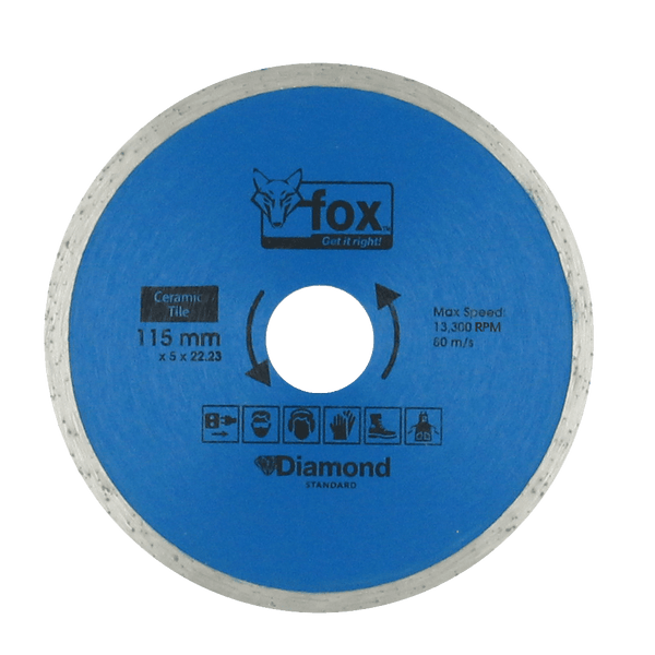 BLY1005 - DIAMOND DISC FOX CONT 115MM TILE STD