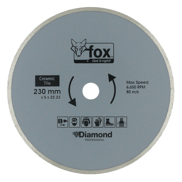 BLY1050 - DIAMOND DISC FOX CONT 230MM TILE PRO