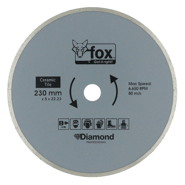 BLY1050 - DIAMOND DISC FOX CONT 230MM TILE PRO