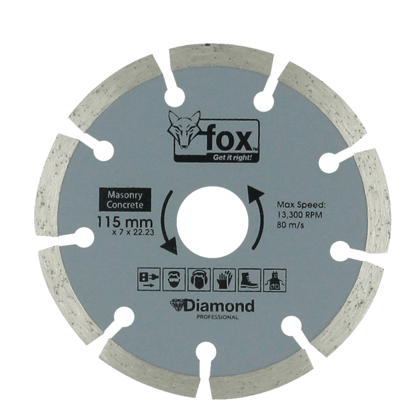 BLY1200 - DIAMOND DISC FOX SEG 115MM CONCRETE PRO