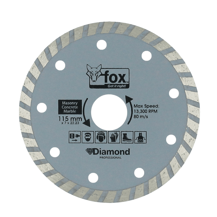 BLY1400 - DIAMOND DISC FOX TURBO 115MM MARBLE PRO
