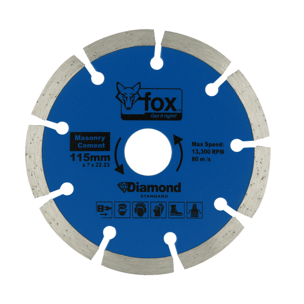 BLY1580 - DIAMOND DISC FOX SEG 115MM MASONRYSTDP10