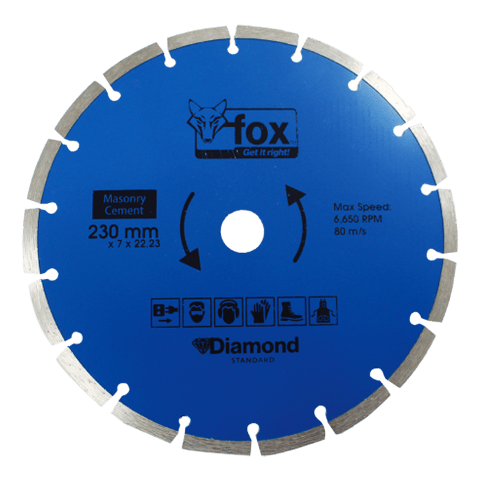 BLY1600 - DIAMOND DISC FOX SEG 230MM MASONRYSTDP10