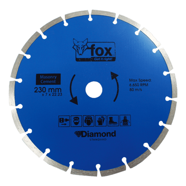 BLY1600 - DIAMOND DISC FOX SEG 230MM MASONRYSTDP10