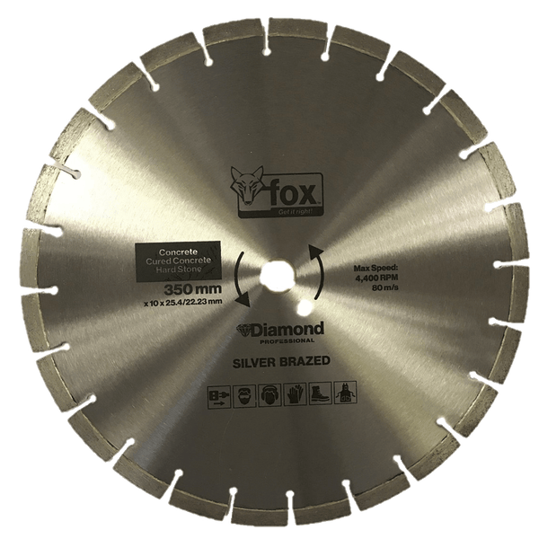 BLY1640 - DIAMOND DISC FOX SEG 350MM HARD CONCRETE