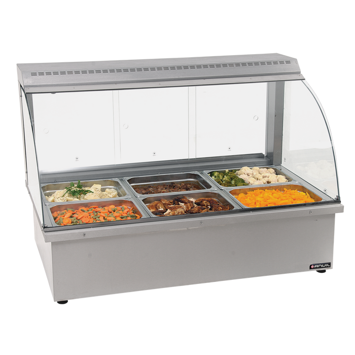 ANVIL BMA4003 Hot Food Bar - 3 Division - Stainless Steel Food Display - Restaurant Equipment